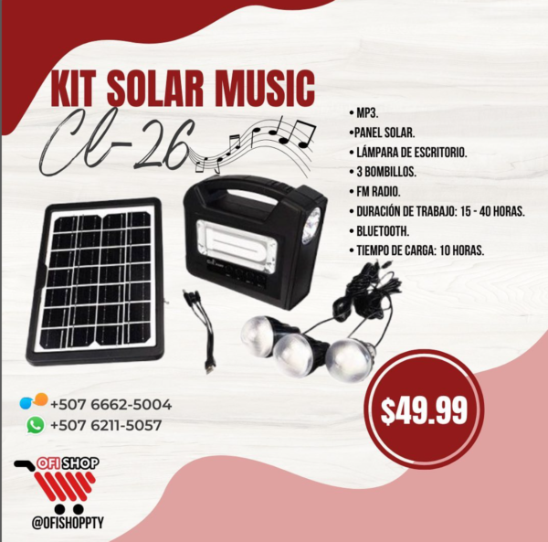 Kit Solar 10 Music CL-26