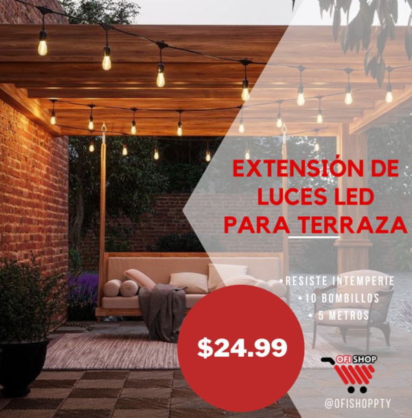 Extensión De Luces  Led Para Terraza
